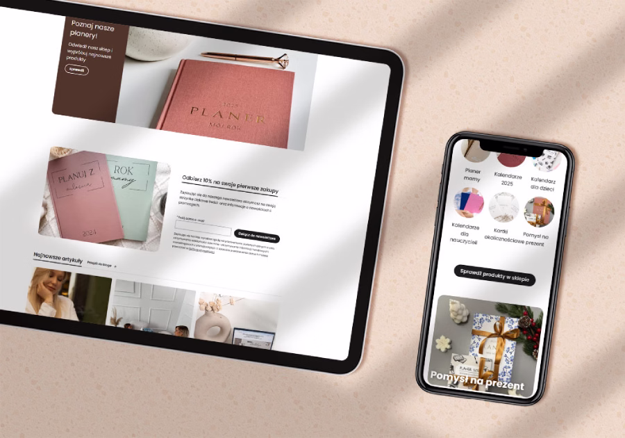 Odświeżenie strony krok po kroku – case study ze sklepu Planuj z Pasją