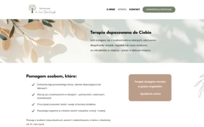 Od jednego linku do gotowej strony – case study strony dla psychoterapeutki