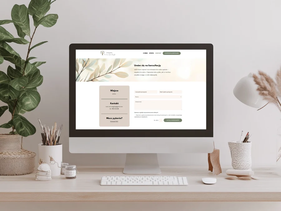 Projekt strony dla Elwira Korycka