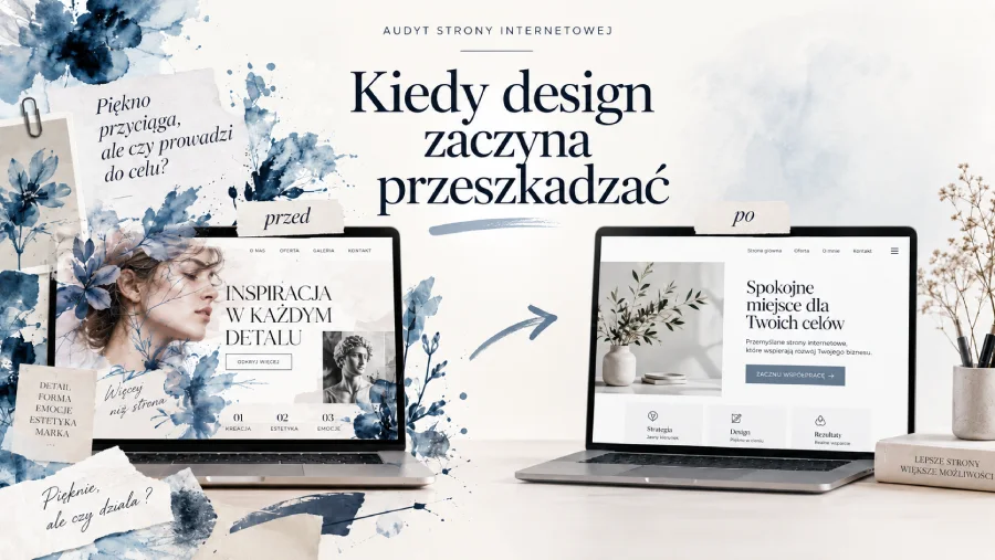Strona internetowa dla artysty – kiedy design przeszkadza