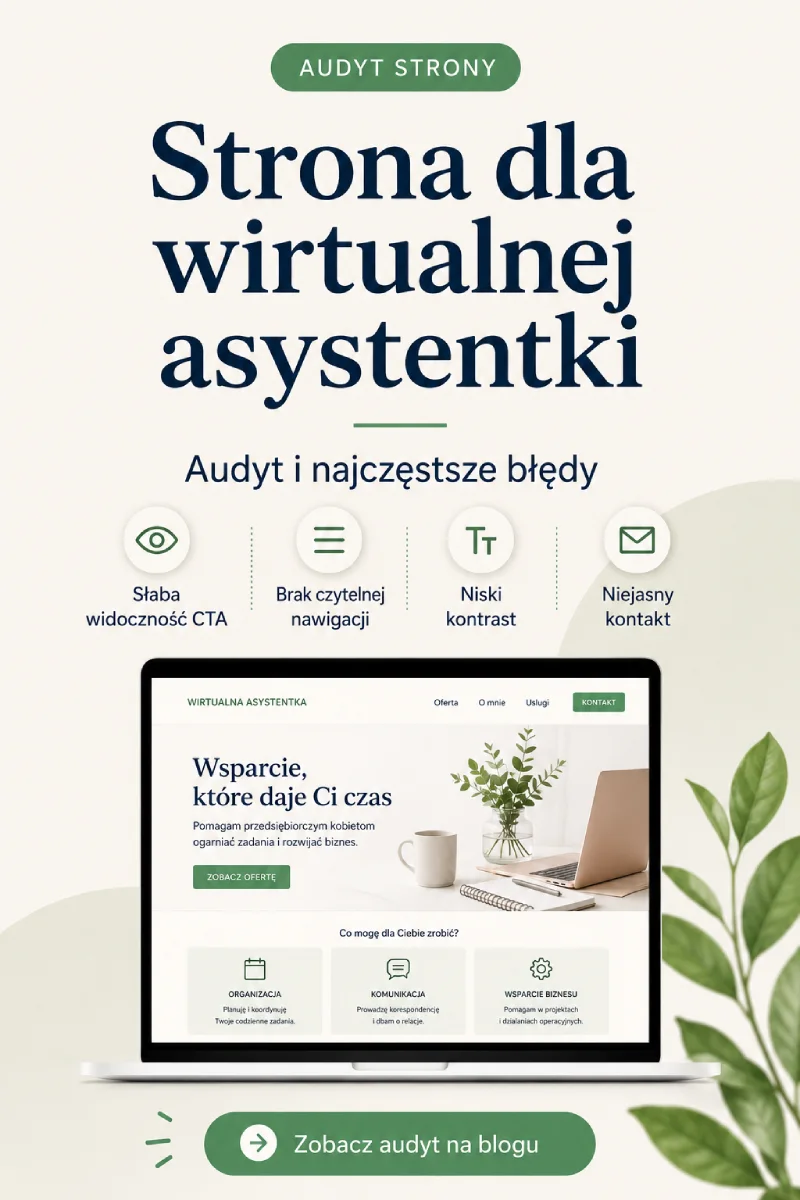 strona dla wirtualnej asystentki